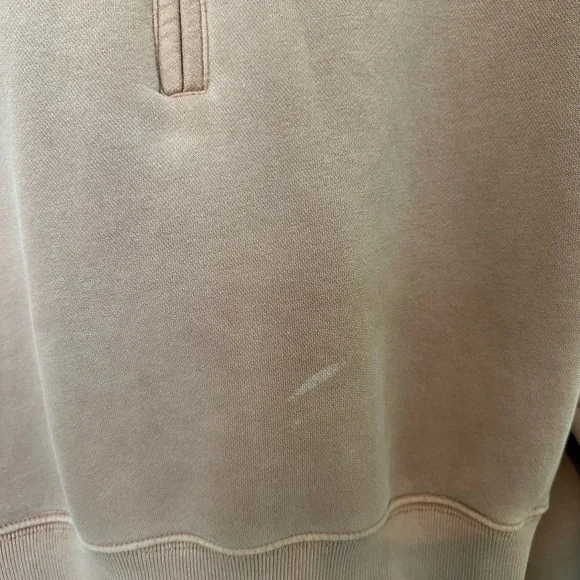 Abercrombie Half Zip Sweatshirt Light Pink/Brown - Picture 5 of 5
